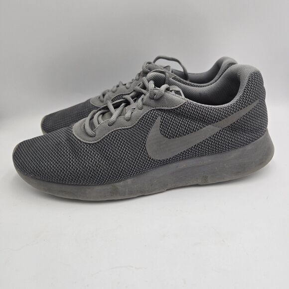 Nike Tanjun Mens Athletic Sneakers Size 10.5 Cool Grey Mesh Style 844887 Running - Picture 2 of 9